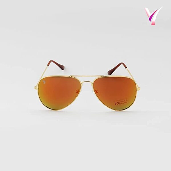 VIRLA Unisex Tangerine Orange Aviator - Image 2