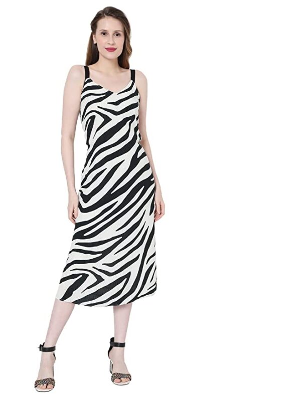 VERO MODA Women's Viscose Shift Midi Dress