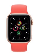 Apple Watch SE GPS Smartwatch (White Strap, 44mm)